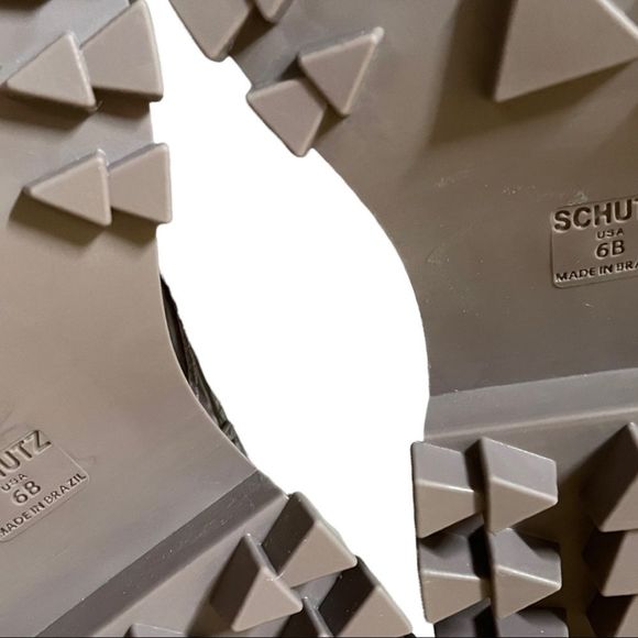 SCHUTZ Orly Croc-Print Lug-Sole Combat Boots Size 6B Sweet Lilac - Picture 8 of 10